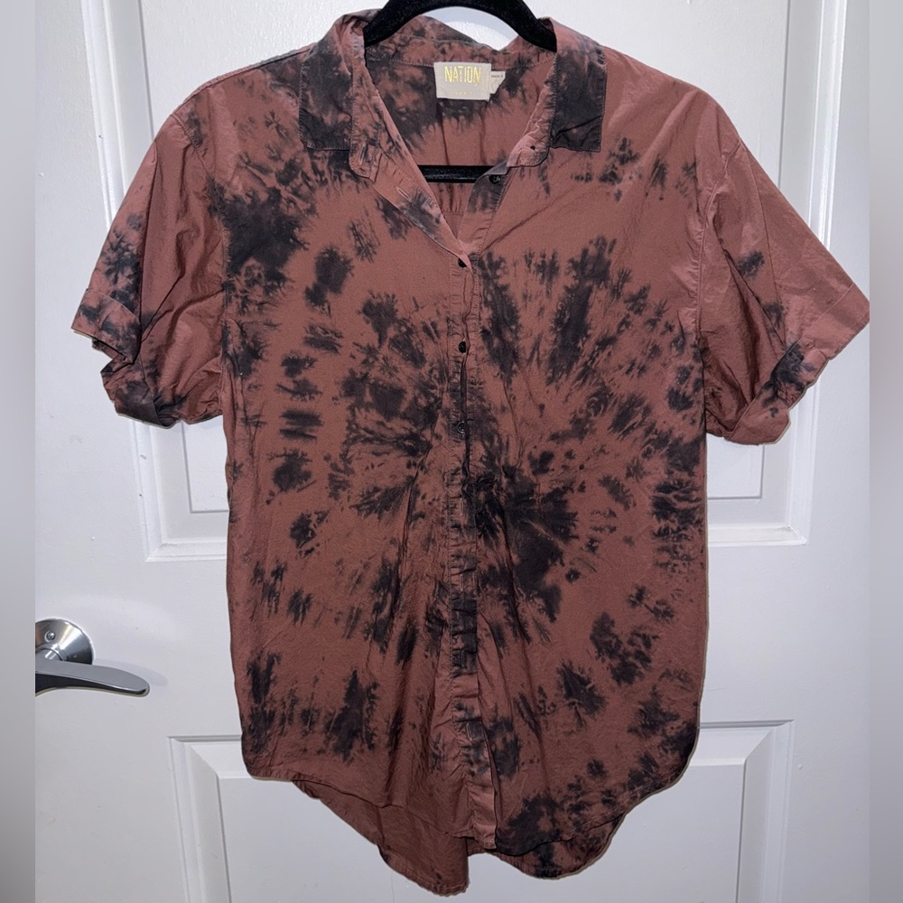Tie Dye Button Down Shirt